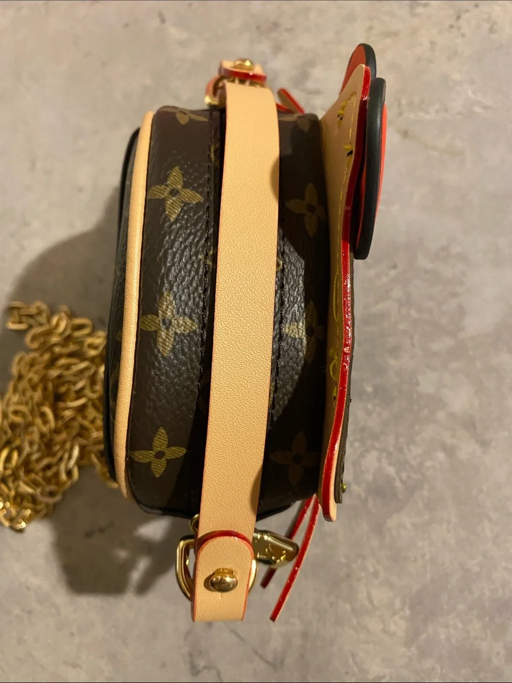 UPCYCLED Off Brand LV Hello Kitty Mini Bag